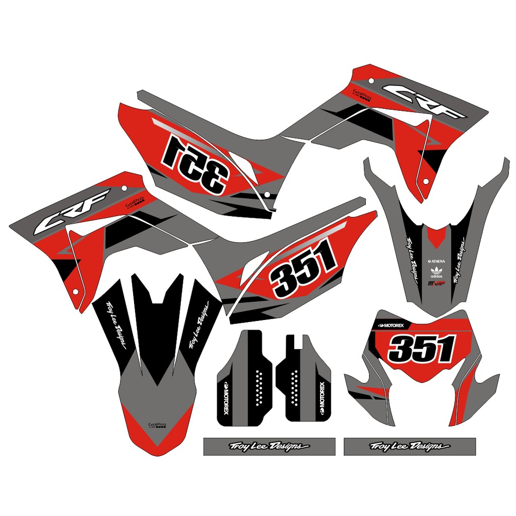 Sticker DECAL CRF 150 L Bisa Custom Stiker Honda CRF 150 L  (27)