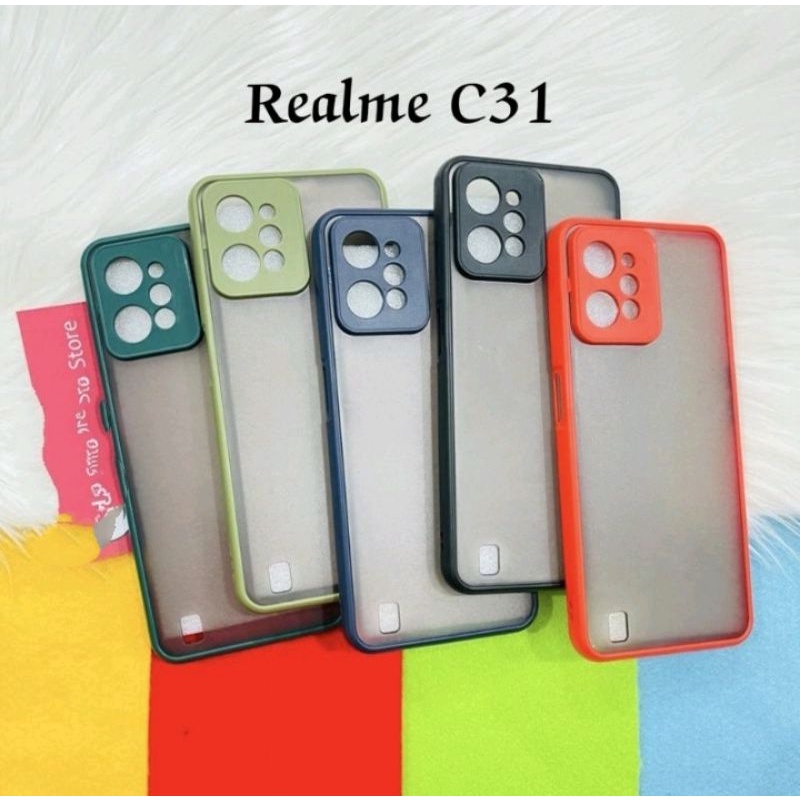 Realme C31 C35 C30 2022 Case Softcase Protec Camera Temper