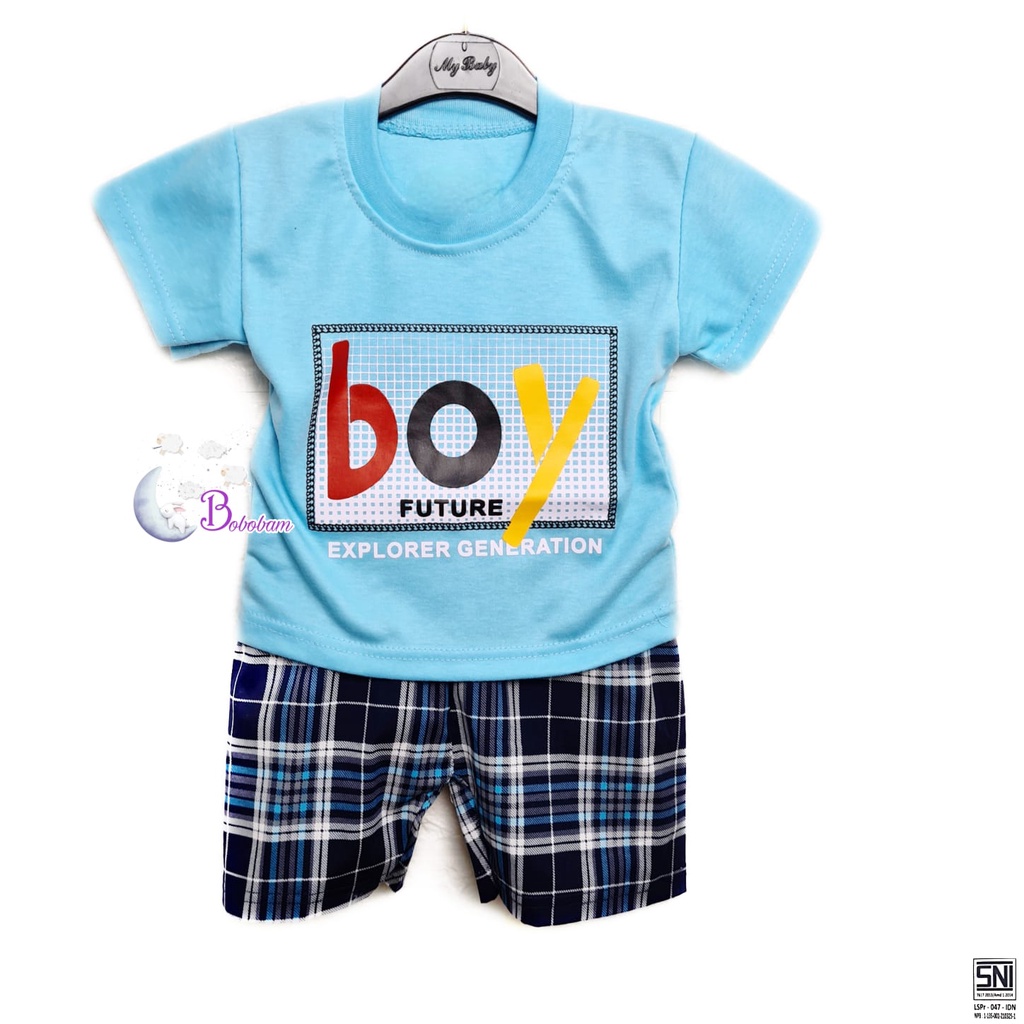 BOBOBAM BAJU BAYI LAKI LAKI  SETELAN ANAK COWO LUCU STELAN COWOK  6 12 BULAN  KEREN TRENDY KEKINIAN BOY FUTURE