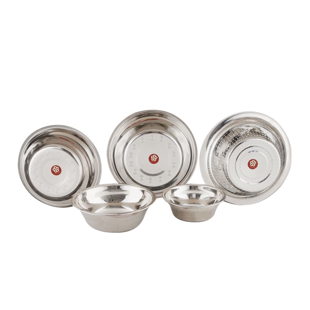 Bowl Stainless Stainless Steel Premium Tebal Free Deep Bowl