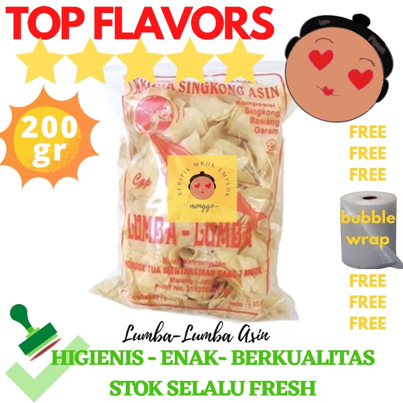 

TERMURAH KERIPIK SINGKONG LUMBA-LUMBA ASIN KECIL 200 GR