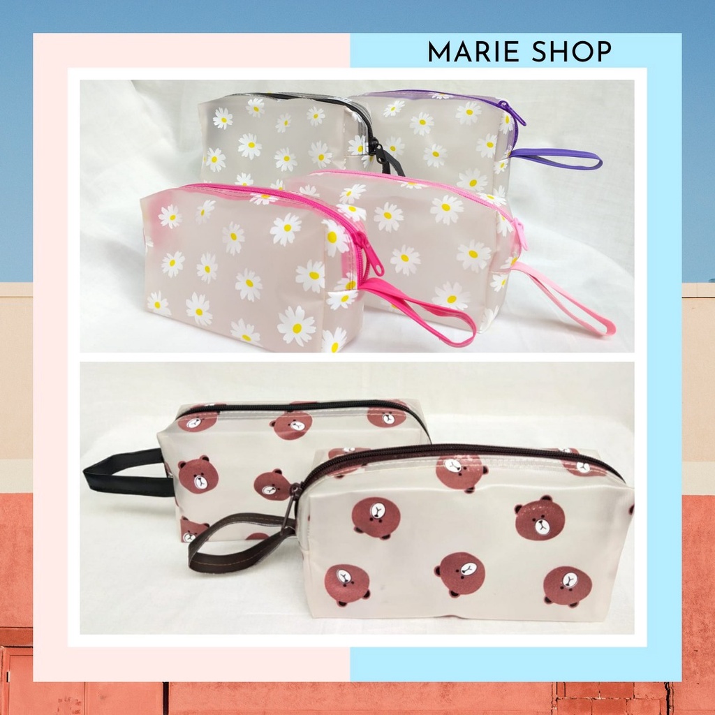 [ QQ ] POUCH LUCU - POUCH KOSMETIK - POUCH MIKA - POUCH TRANSPARANT - TAS KOSMETIK