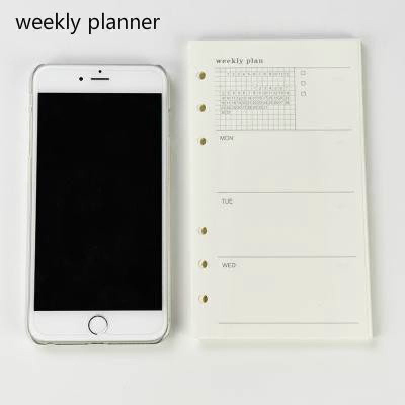 A5 A6 Inner Monthly Weekly Daily Planner Dotted Line To Do List Blank Inner