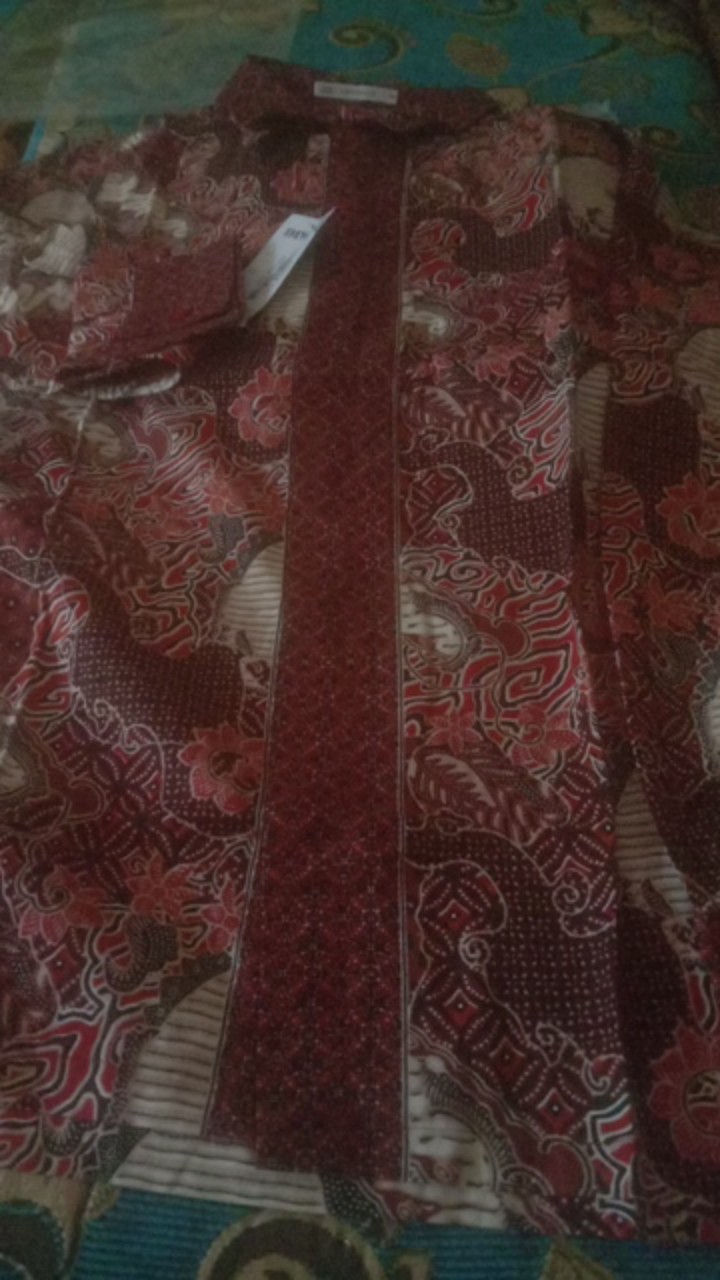 Gof Brlc Damor (cressida) Batik Cowok Pakaian Pria Kemeja Batik Reguler Lengan Panjang