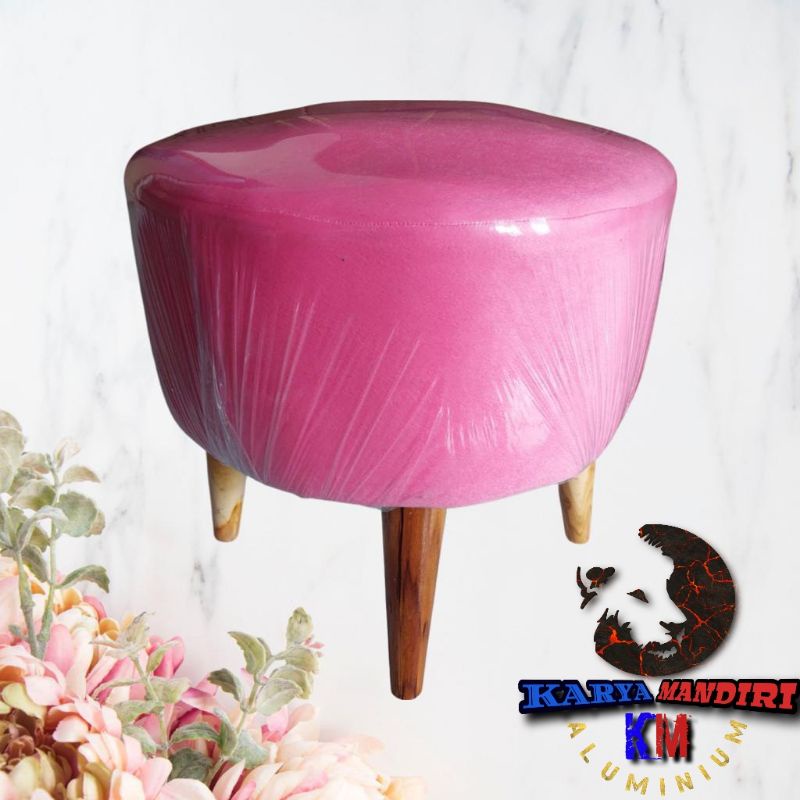 SOFA STOOL / SOFA KOTAK / KURSI STOOL TINGGI 45CM -BULAT