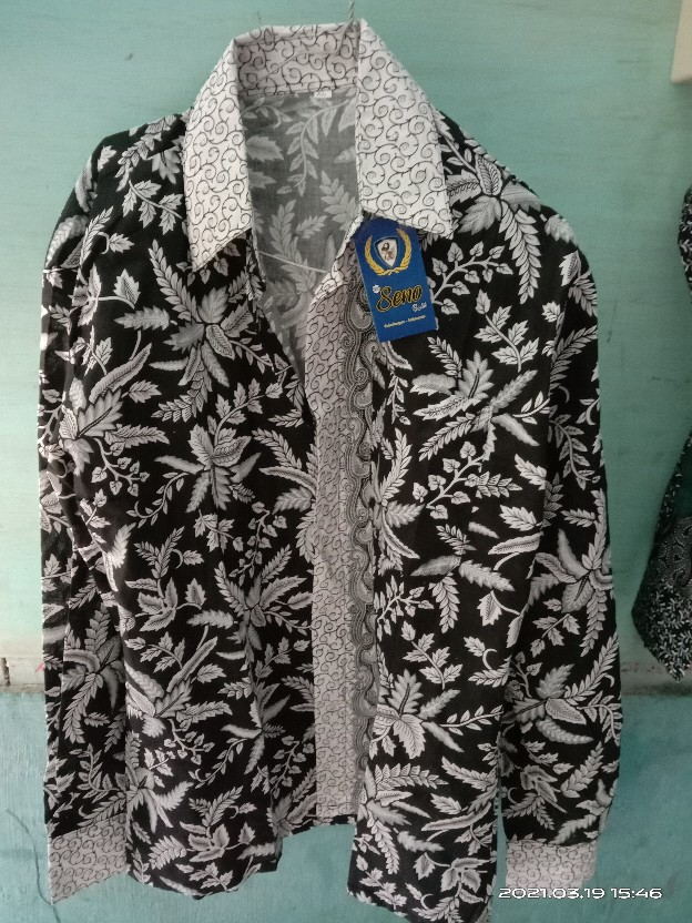 Hem Kemeja Batik Pria Lengan Pendek Slimfit Ory Batik Suffa