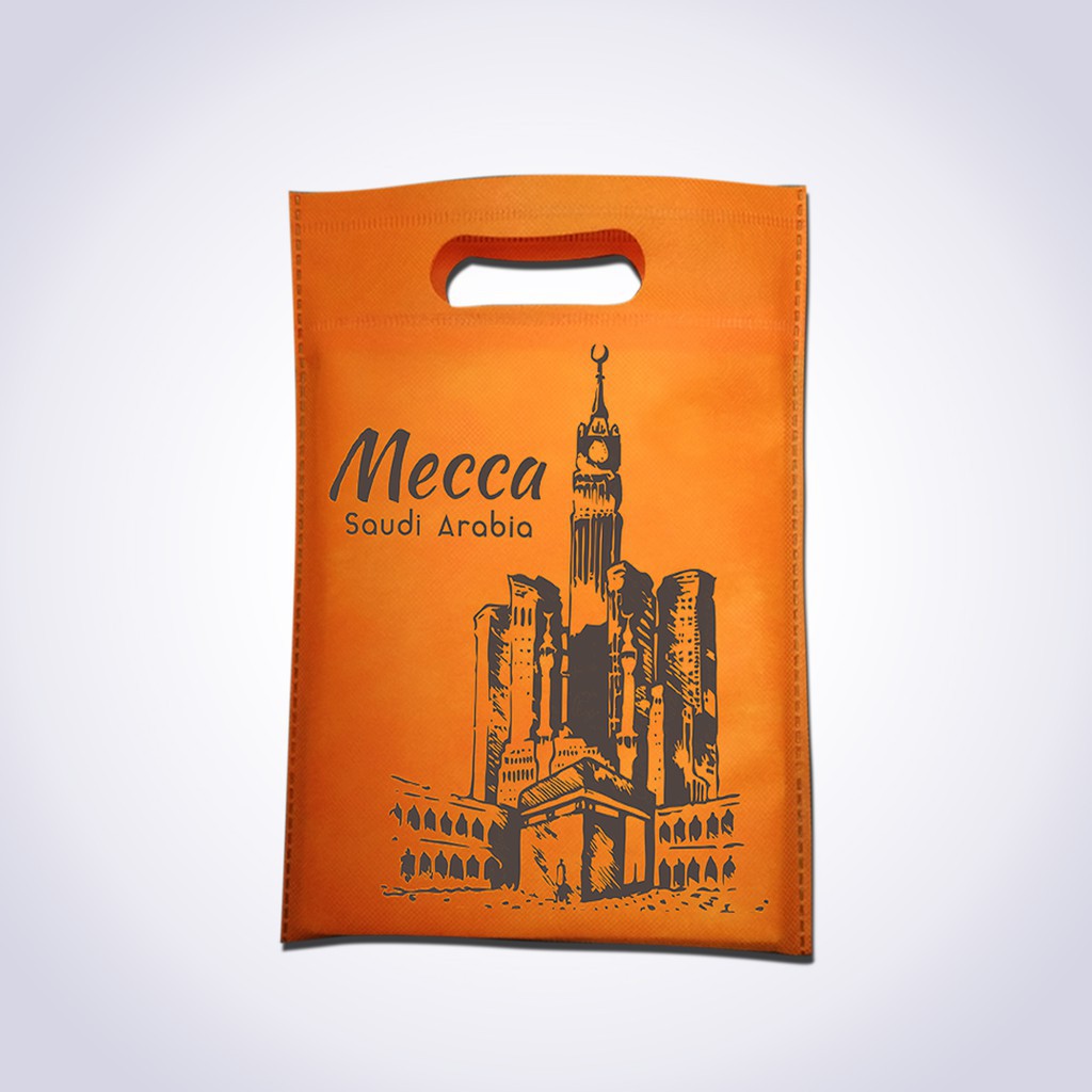 

[COD] Tas Spunbond Tas Souvenir Tas Oleh Haji HSC FLAT 25x20 MECCA 18 DO