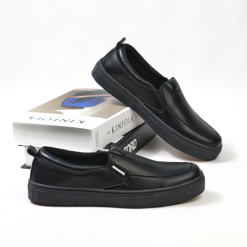 Xshoesbdg.id x Kean Sepatu Slip On Pria Sepatu Casual Pria  Formal Slop Santai Kerja Kuliah Kantor