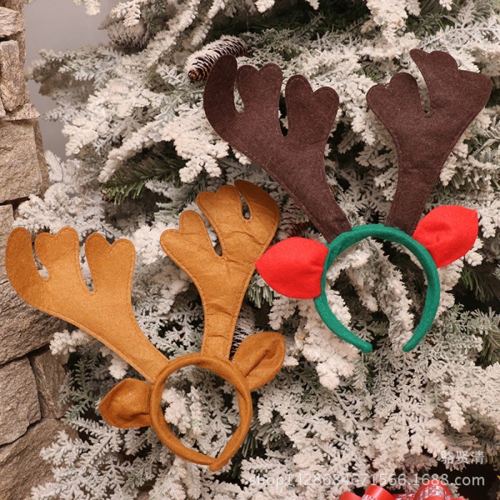 XDHB bando rusa natal christmas headband deer aksesoris rambut