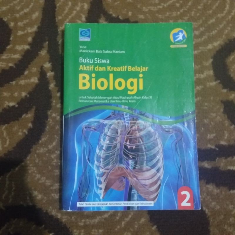 BUKU BEKAS GRAFINDO - BIOLOGI KELAS 1,2 dan 3 SMA K13 REVISI