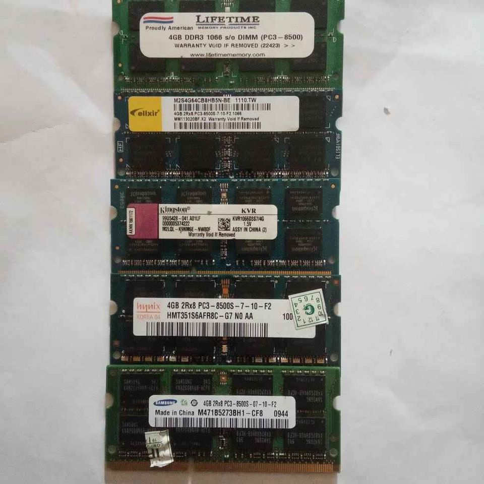 Ram Laptop DDR3 4GB pc 8500 sodimm 1066MHz sodim memori memory notebook