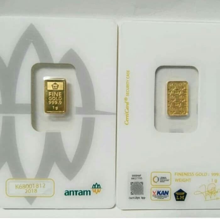 Logam Mulia 1gram Antam New Fress 2019