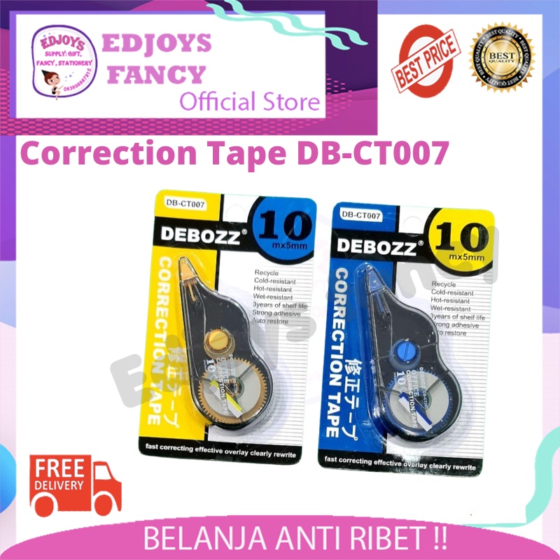 

Debooz Tipex Tipx Tip ex roll correction tape kertas MT-603 MT-747A CT007 CT008