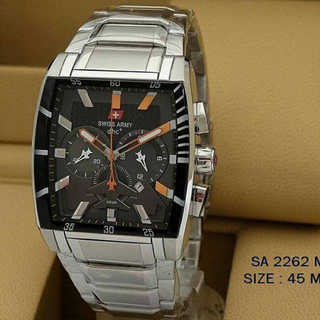 Jam Pria Swiss Army 2262 Silver Original