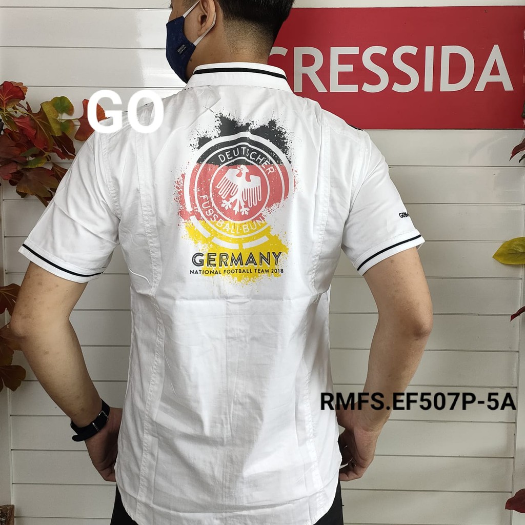 gof CRESSIDA KEMEJA PRIA SLIMFIT Kemeja Casual Kemeja Lengan Pendek