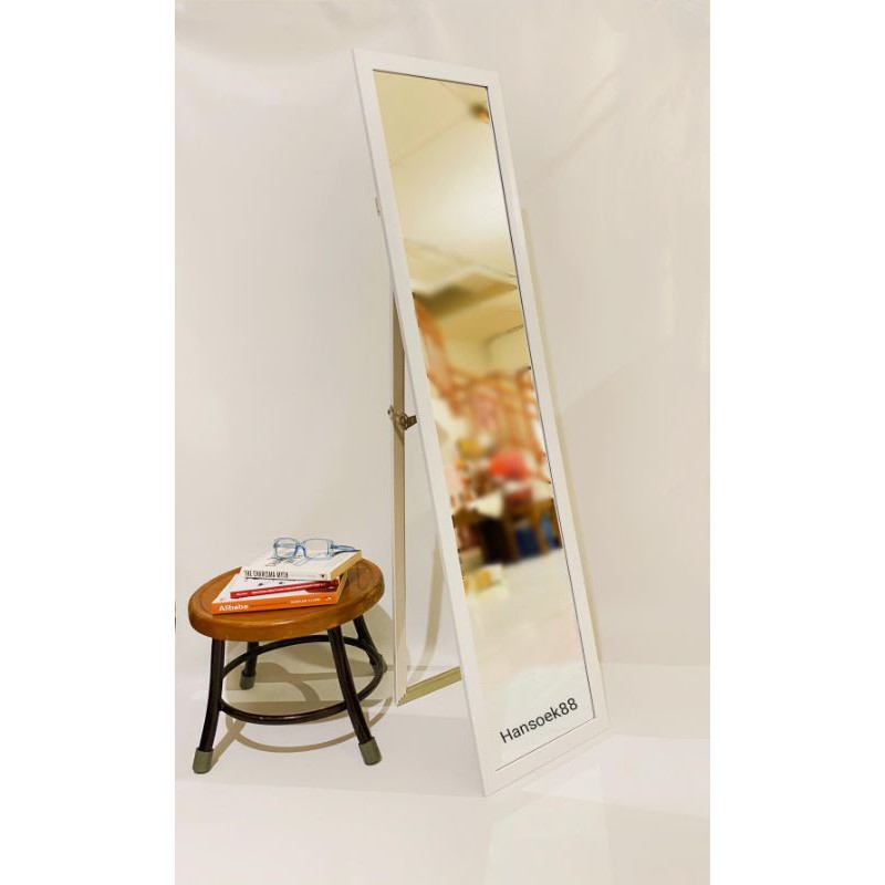 KACA CERMIN STANDING UK 127 X 30.5 FULL BODY CERMIN BADAN CERMIN GANTUNG STANDING MIRROR HI QUALITY