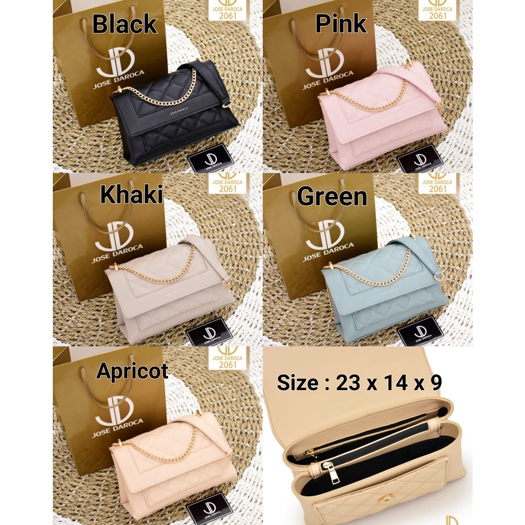 TAS SELEMPANG FLAP BAG ORIGINAL JOSE DAROCA ~2061~ 2 RUANG