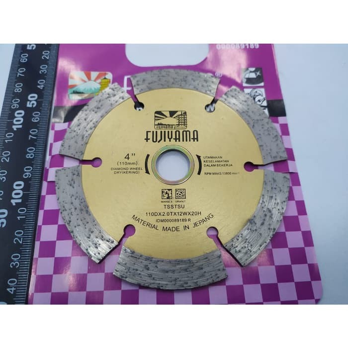 Mata Gerinda Potong Keramik Kering Fujiyama Dry / Diamond Cutting Wheel 4&quot; Fujiyama Dry