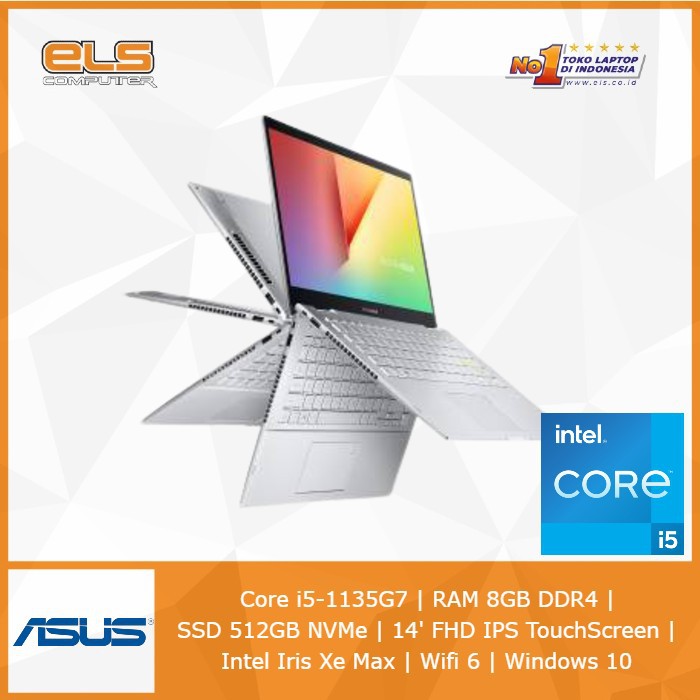 Asus Vivo   Book Flip TP470EZ-EC552TS - Silver [i5 1135G7-8GB