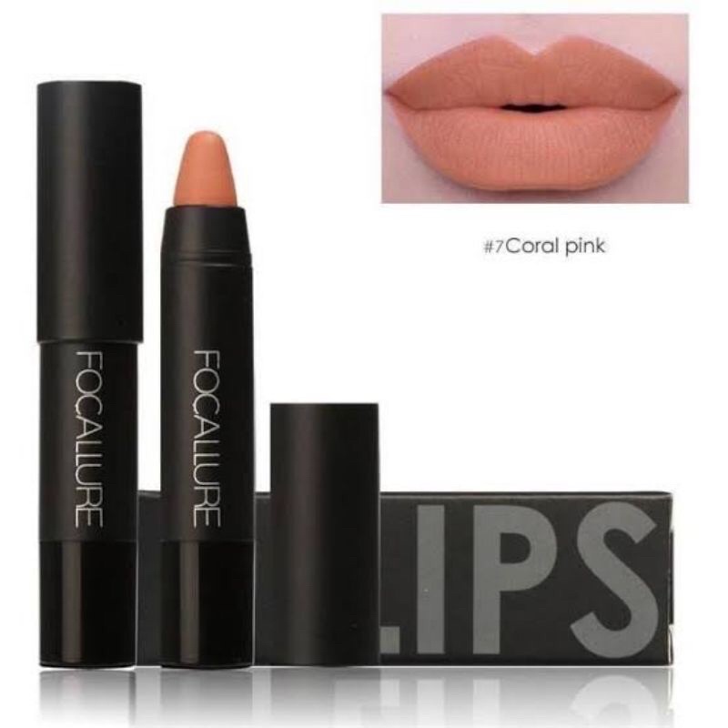 (Ready &amp; Ori) Focallure 19 Colors Matte Crayon Lipstick Original FA22