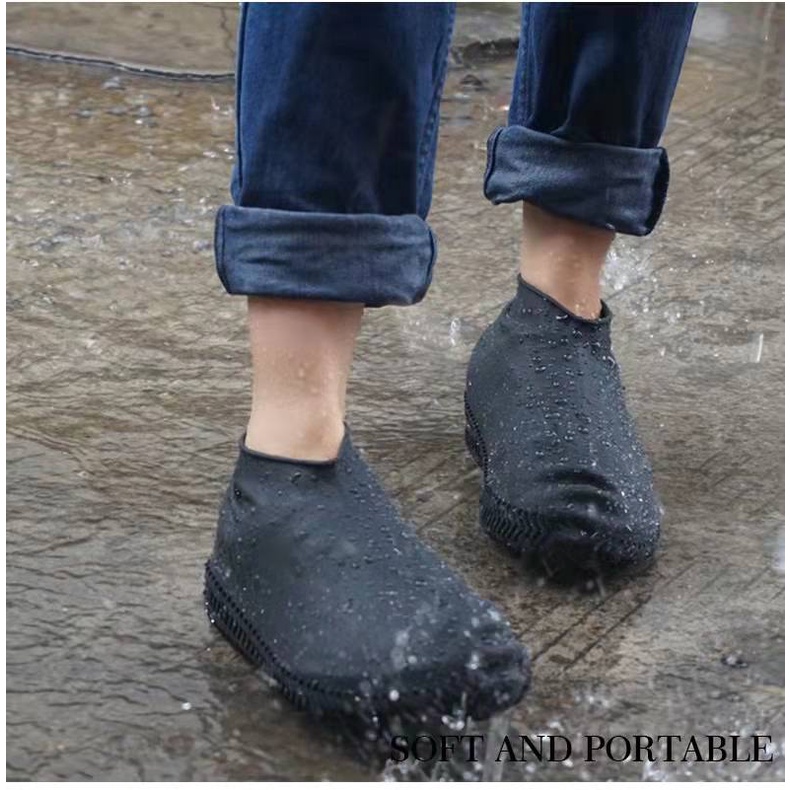 (896)Cover/Jas Hujan Sepatu Karet Pelindung Sepatu Size M L (34-44) Rain Shoes Cover Anti Air