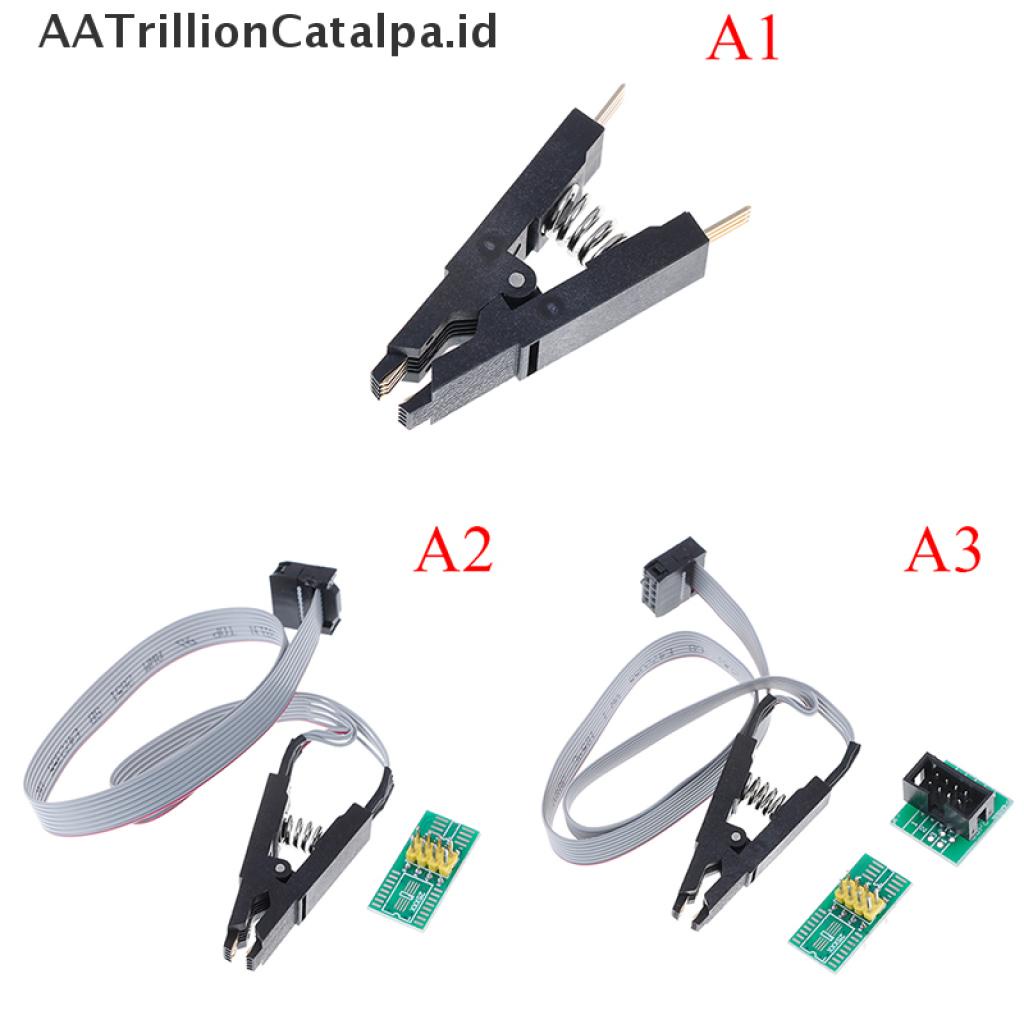 (AATrillionCatalpa) Soic8 SOP8 test clip Untuk EEPROM 93CXX / 25CXX / 24cxxx