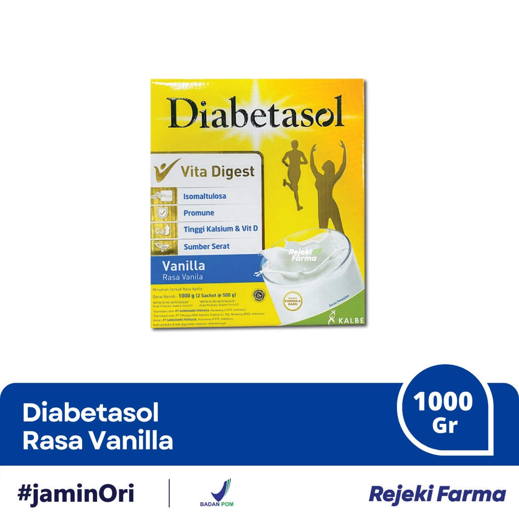 

Diabetasol Vita Digest Pro 1 Box 1000 gram /g -Rasa Vanilla Vanila