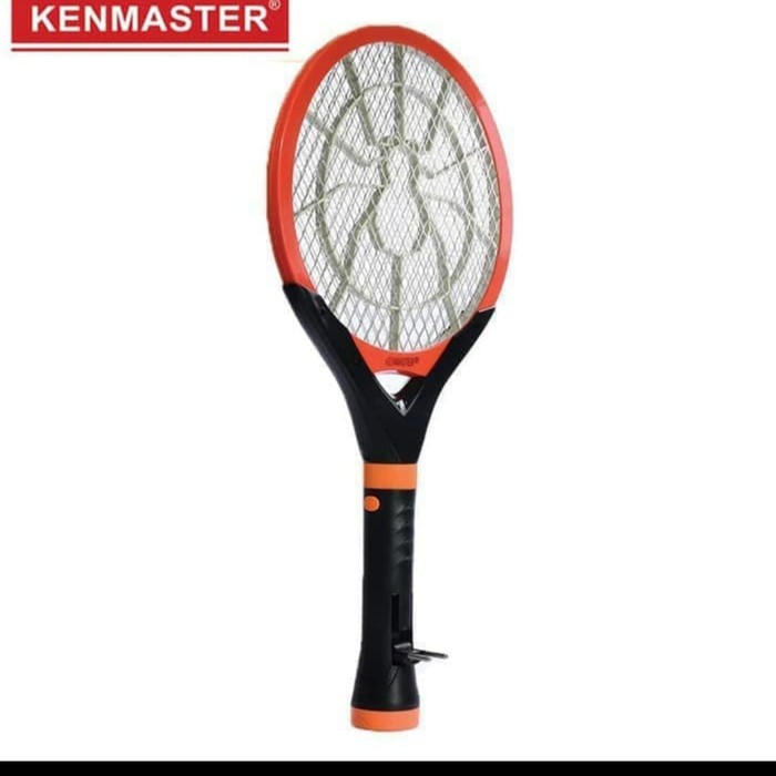 Kenmaster Raket Nyamuk + Senter Magic Blue LED