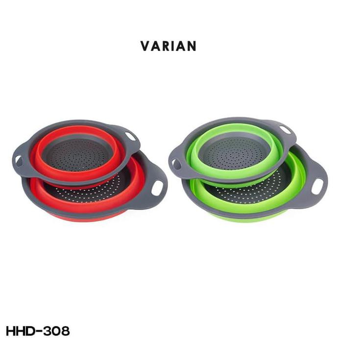 Baskom Saringan Silicone Yang Bisa Dilipat Keranjang Strainer Basket - HHD-308