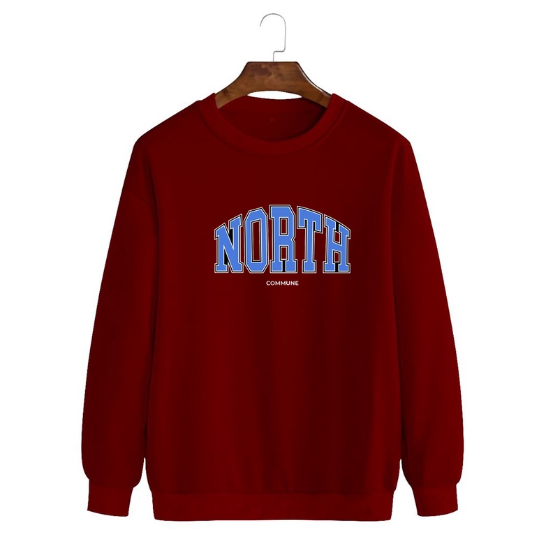 Noveli wear - Sweatshirt roughneck | sweater crewneck basic unisex distro North berkualitas sablon digital 032
