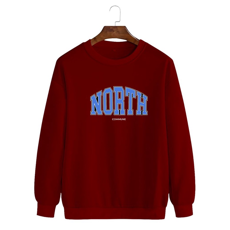 Noveli wear - Sweatshirt roughneck | sweater crewneck basic unisex distro North berkualitas sablon digital 032