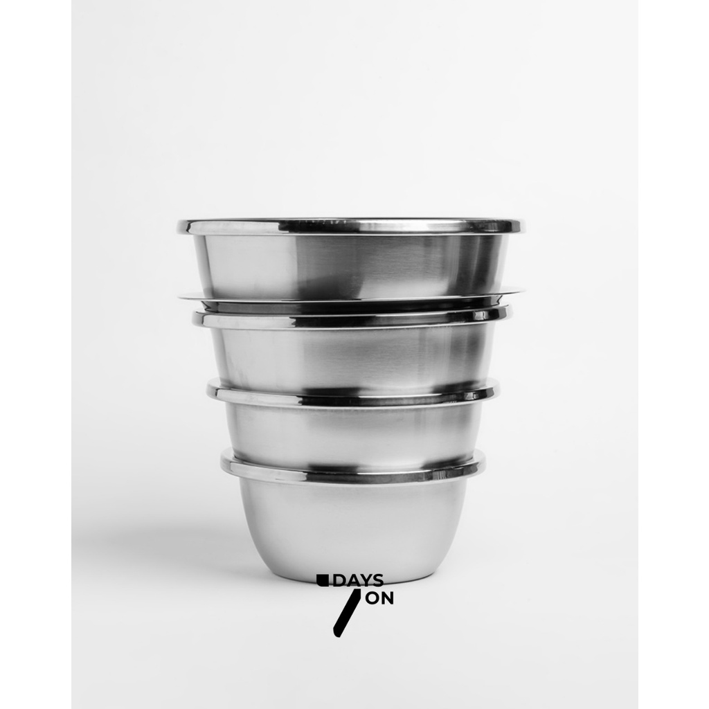 Baskom mangkok Stainless Set Parutan Baskom Saringan Sayur Multifungsi