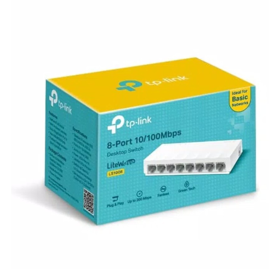 TP-LINK 8-Port Switch Hub TL-SF1008D SF 1008 D Network Lan Internet