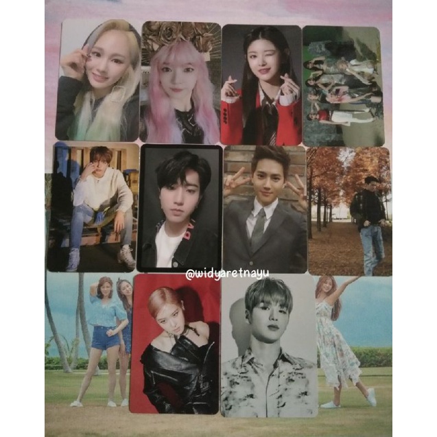 EVERGLOW, KANG DANIEL, BLACKPINK ROSE, STRAY KIDS, EXO PHOTOCARD OFFICIAL