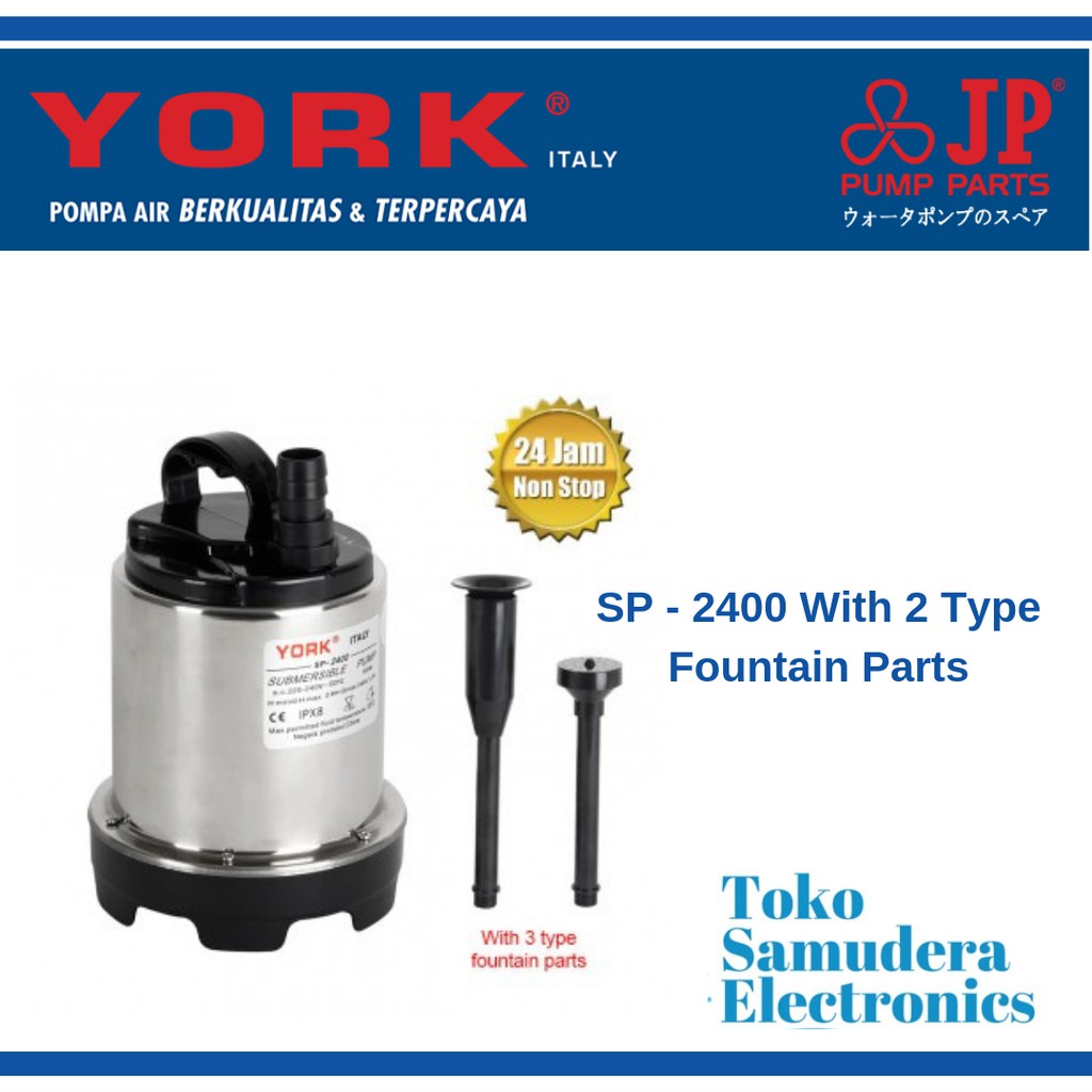 Mesin Pompa Air Celup Magnet YORK SP - 2400 Magnetic Pump YORK SP2400