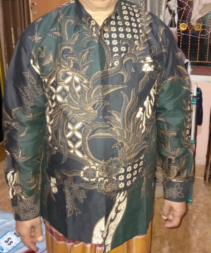 Setya Luhur Hijau Kemeja Batik Pria Lengan Panjang Full Furing Katun Halus Primisima