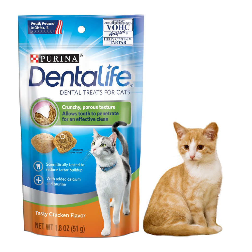 Jual Purina DentaLife Chicken Cat Dental Treats 51gr Indonesia|Shopee  Indonesia