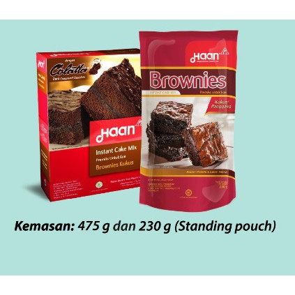 HAAN Brownies Pouch Panggang / Kukus (230 gram)