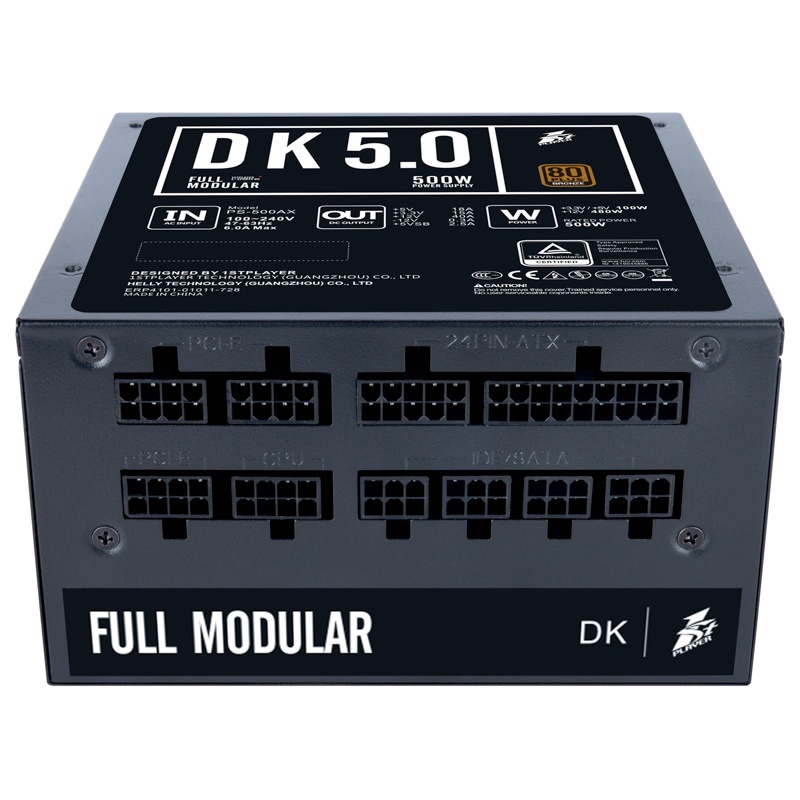 1STPLAYER Gaming PSU DK5.0 500W Full Modular 80+ Bronze - PS-500AX(BM)