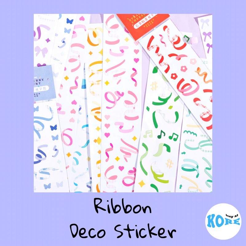 

RIBBON / CONFETTI DECO STICKER