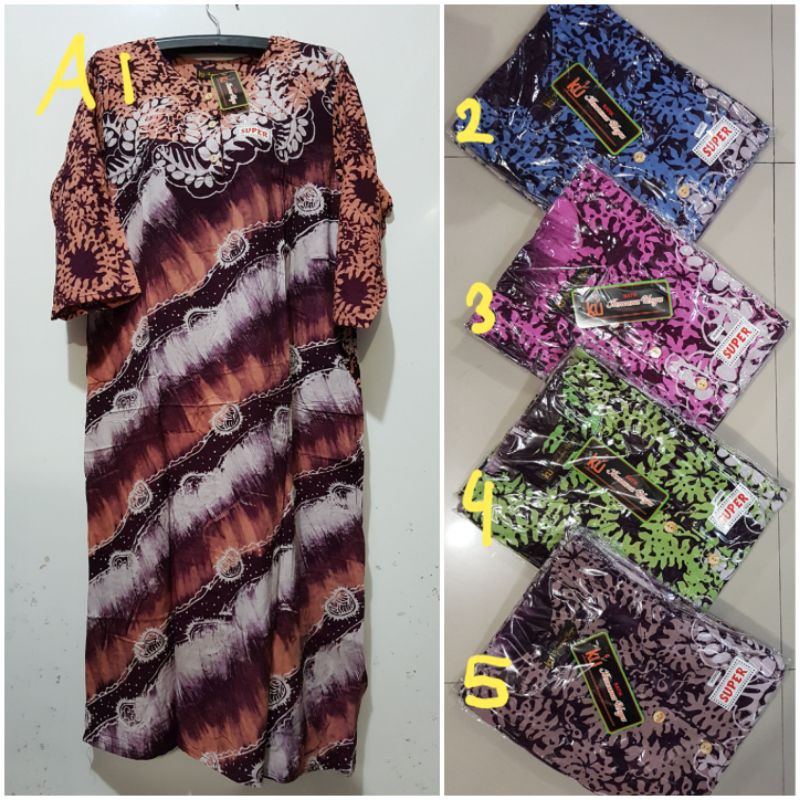 YULI LONGDRES SEKDRES TANGAN 3 4 LD 106 PB 125 CM BATIK 