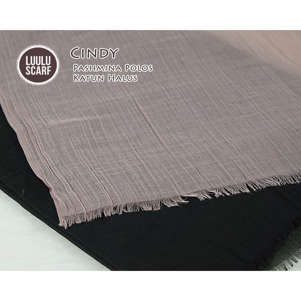 Pashmina Polos Katun Halus - CINDY by Luulu Scarf-8