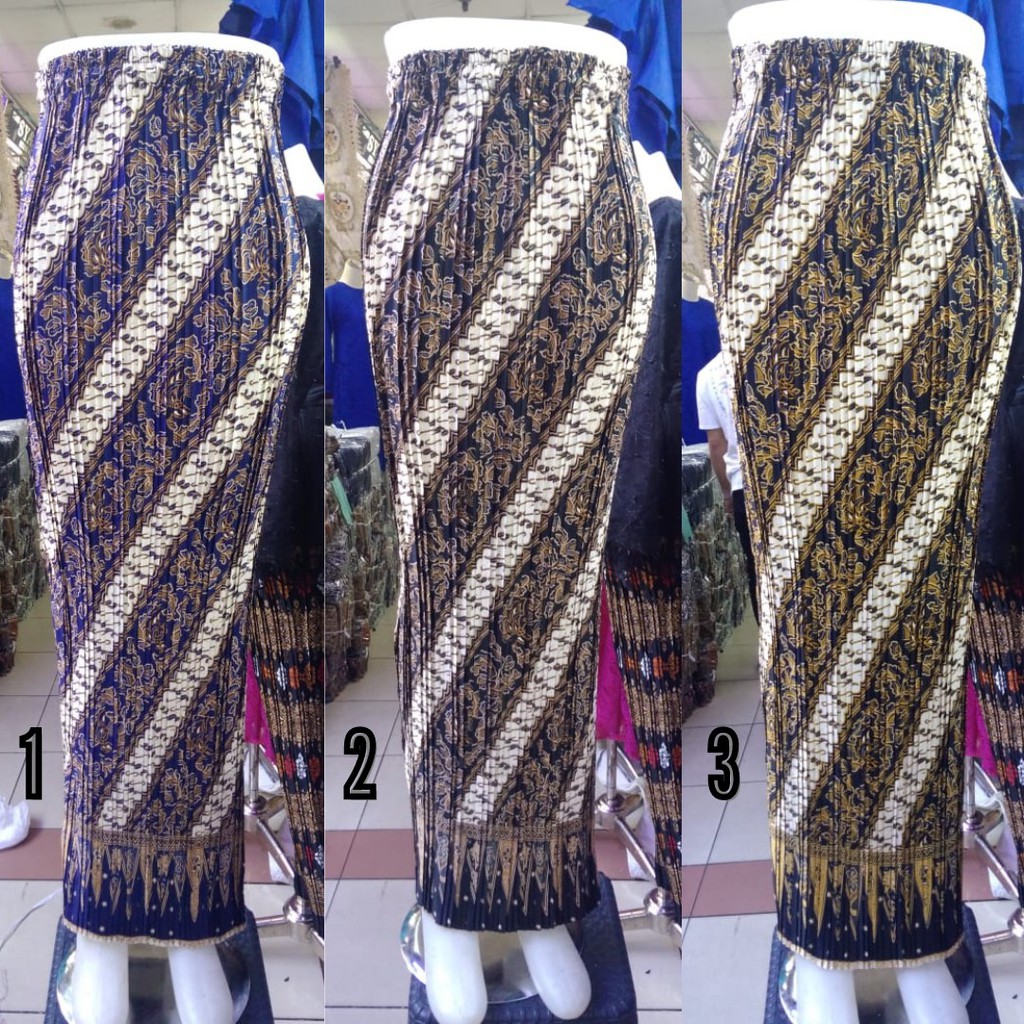 Rok Plisket Bawahan Kebaya Aneka Warna