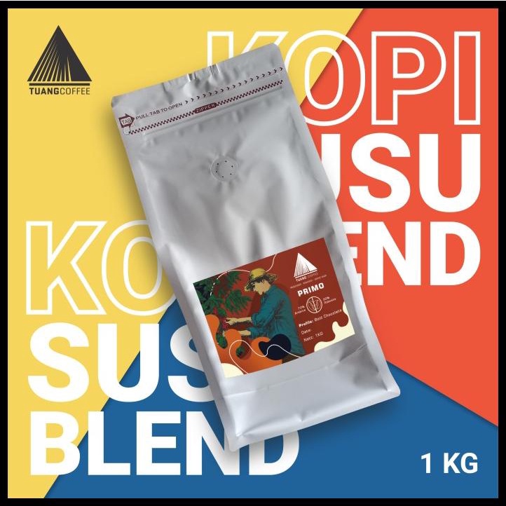 

Roasted Bean Primo Blend Tuang Coffee (Arabica Dan Robusta) 1Kg