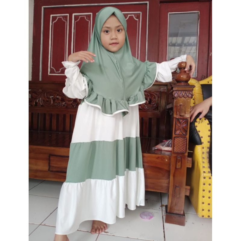 GAMIS ANAK PEREMPUAN SYAKIRA NAYA UMUR 1-6TAHUN GAMIS ANAK
