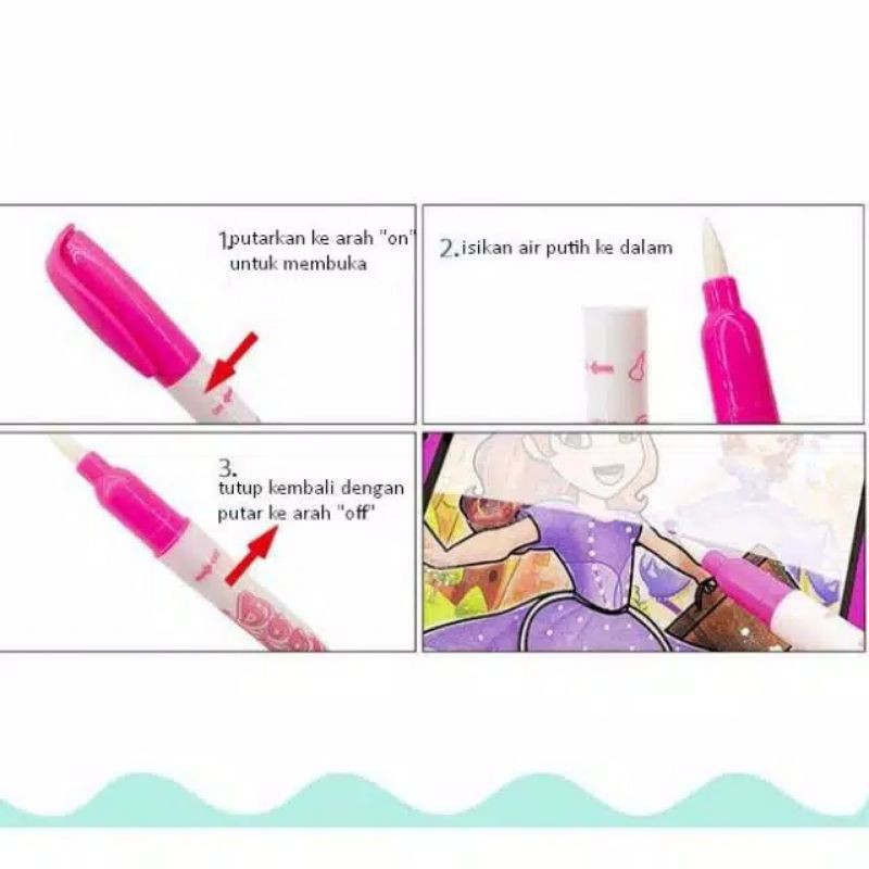 Magic Water Book / Buku Mewarnai Ajaib Anak