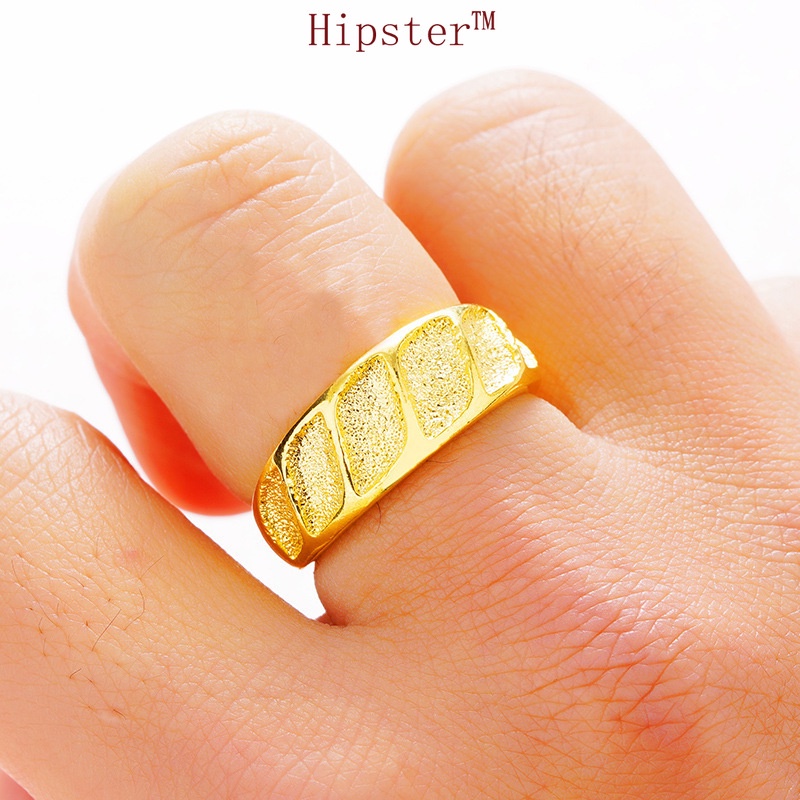 Hot Sale New Classic Fashion Romantic 18K Gold Couple Adjustable Ring