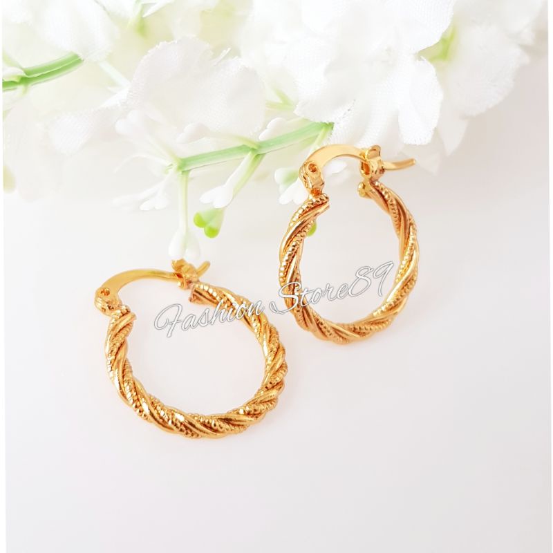 Anting Gipsy Anting Bulat Ring 2 fashion anting model bulat tusuk gipsy xuping impor