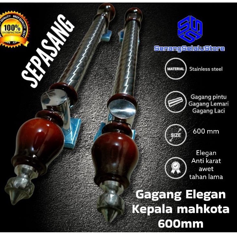 Sepsang Handle PINTU mewah /handel pintu/handel pintu rumah minimalis/ gagang pintu