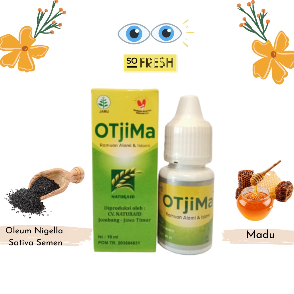 OTjiMa Pengganti Otem Kemasan Baru Sudah POM TR Herbal Obat Tetes Mata Plus, Minus dan Katarak Original 10ml